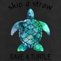 Skip A Straw Save A Turtle Ocean Animal Funny Gift Sea Turtle Gift 7 Panel Mesh Trucker Snapback Hat