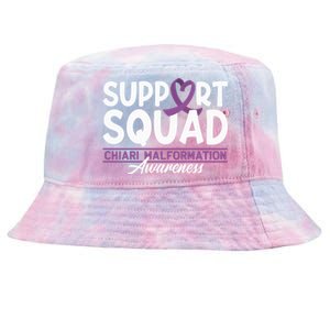 Support Awareness Squad I CM Cerebellum Chiari Malformation Tie-Dyed Bucket Hat