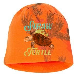 Skip A Straw Save A Turtle Ocean Animal Lover Sea Turtle Gift Kati - Camo Knit Beanie