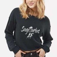 Sagittarius Af Cropped Pullover Crew