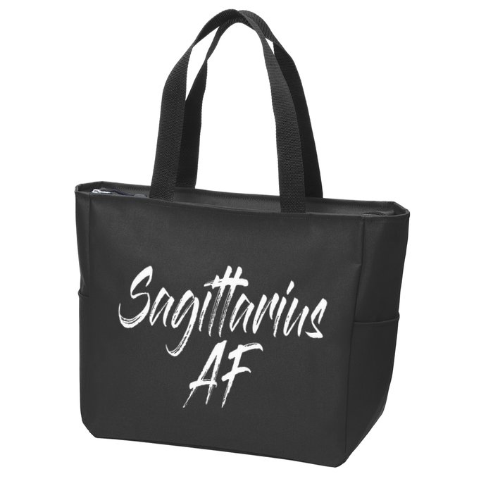 Sagittarius Af Zip Tote Bag