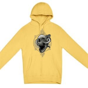 Skull And Snake Premium Pullover Hoodie