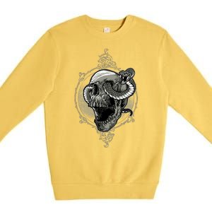 Skull And Snake Premium Crewneck Sweatshirt