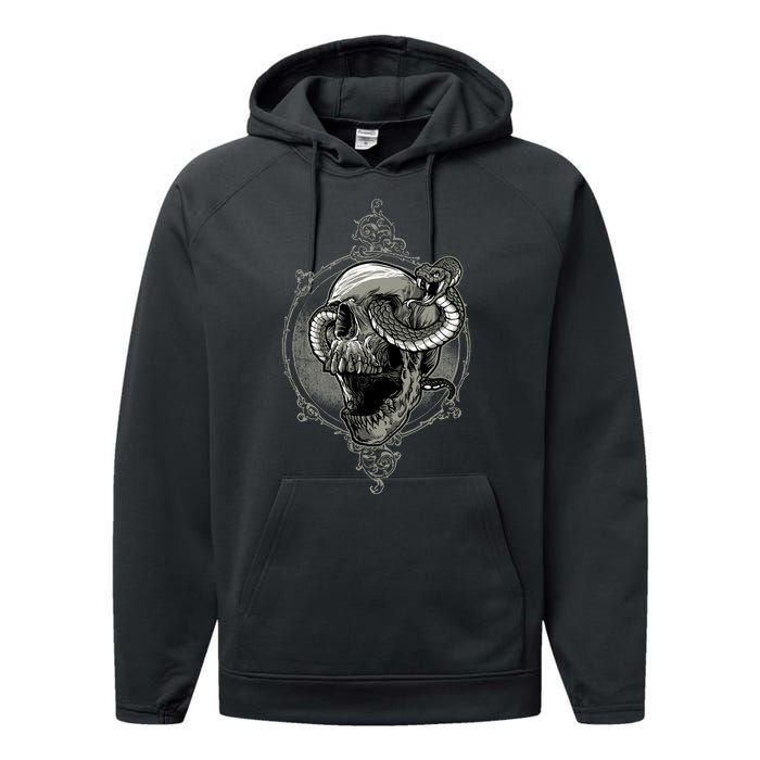 Skull And Snake Performance Fleece Hoodie