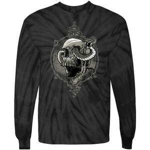 Skull And Snake Tie-Dye Long Sleeve Shirt