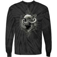 Skull And Snake Tie-Dye Long Sleeve Shirt