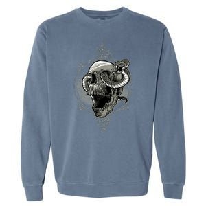 Skull And Snake Garment-Dyed Sweatshirt