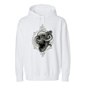 Skull And Snake Garment-Dyed Fleece Hoodie