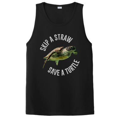 Skip A Straw Save A Turtle Design Environt Great Gift PosiCharge Competitor Tank