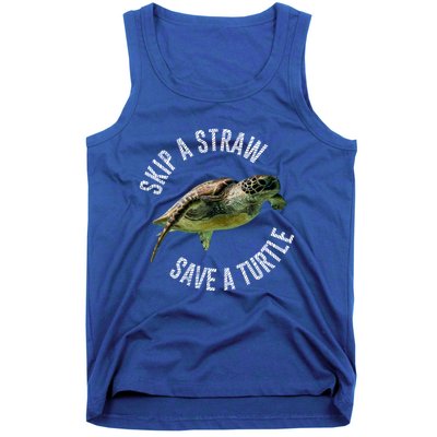 Skip A Straw Save A Turtle Design Environt Great Gift Tank Top