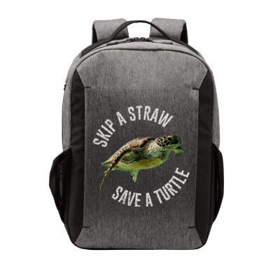 Skip A Straw Save A Turtle Design Environt Great Gift Vector Backpack