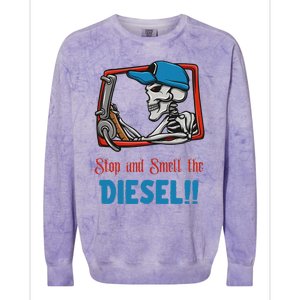 Stop And Smell The Diesel!! Colorblast Crewneck Sweatshirt