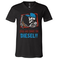 Stop And Smell The Diesel!! V-Neck T-Shirt