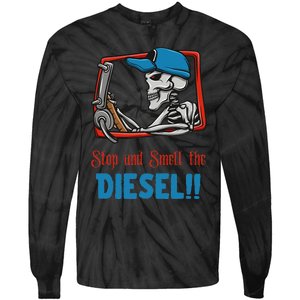 Stop And Smell The Diesel!! Tie-Dye Long Sleeve Shirt