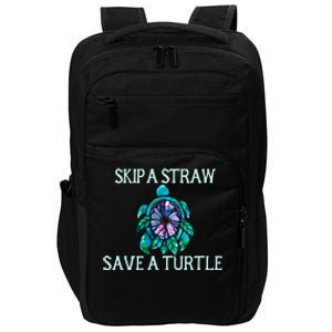 Skip A Straw Save A Turtle Gift Impact Tech Backpack