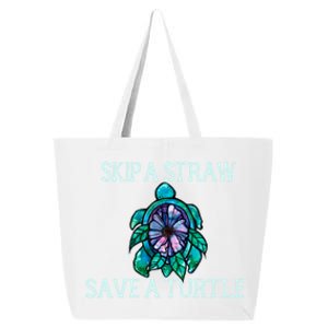 Skip A Straw Save A Turtle Gift 25L Jumbo Tote