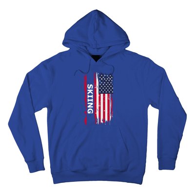 Skiing And Skiers Usa Cool Gift Hoodie