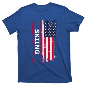 Skiing And Skiers Usa Cool Gift T-Shirt