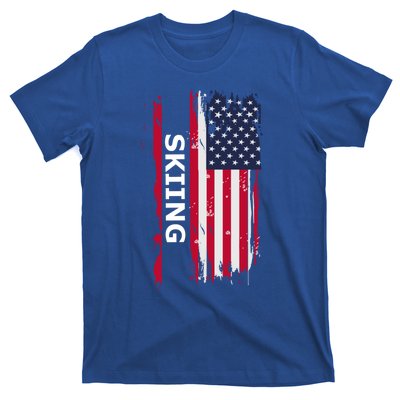 Skiing And Skiers Usa Cool Gift T-Shirt