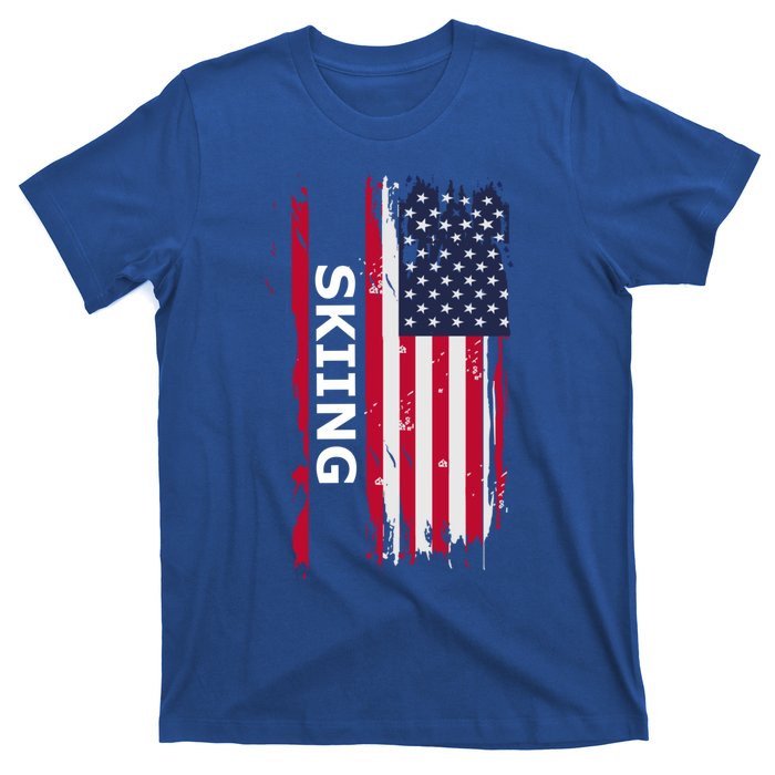 Skiing And Skiers Usa Cool Gift T-Shirt