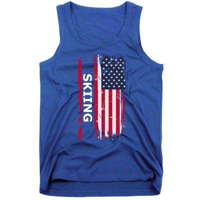 Skiing And Skiers Usa Cool Gift Tank Top