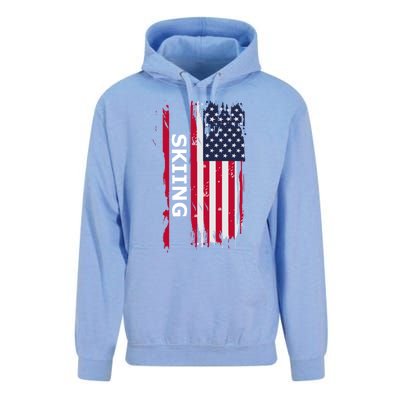 Skiing And Skiers Usa Cool Gift Unisex Surf Hoodie