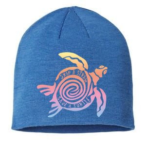 Skip A Straw Save A Turtle Resuable Straws Anti Plastic Gift Sustainable Beanie