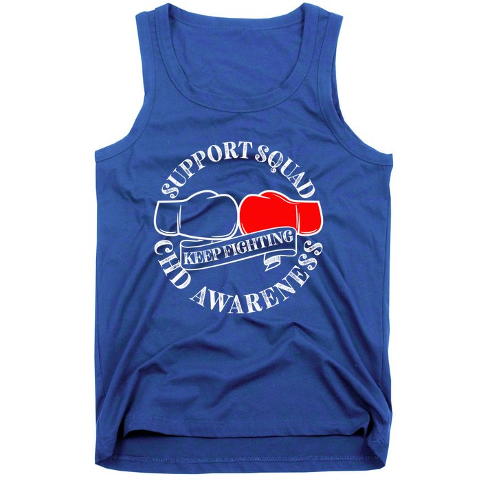 Support Awareness Squad I CHD Congenital Heart Defect Tank Top