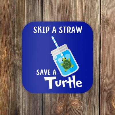 Skip A Straw Save A Turtle Sea Lovers And Turtle Lovers Gift Coaster