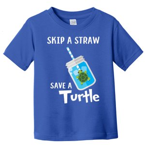 Skip A Straw Save A Turtle Sea Lovers And Turtle Lovers Gift Toddler T-Shirt