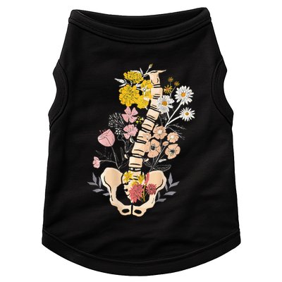 Scoliosis Awareness Spinal Fusion Back Surgery Botanical Doggie Tank
