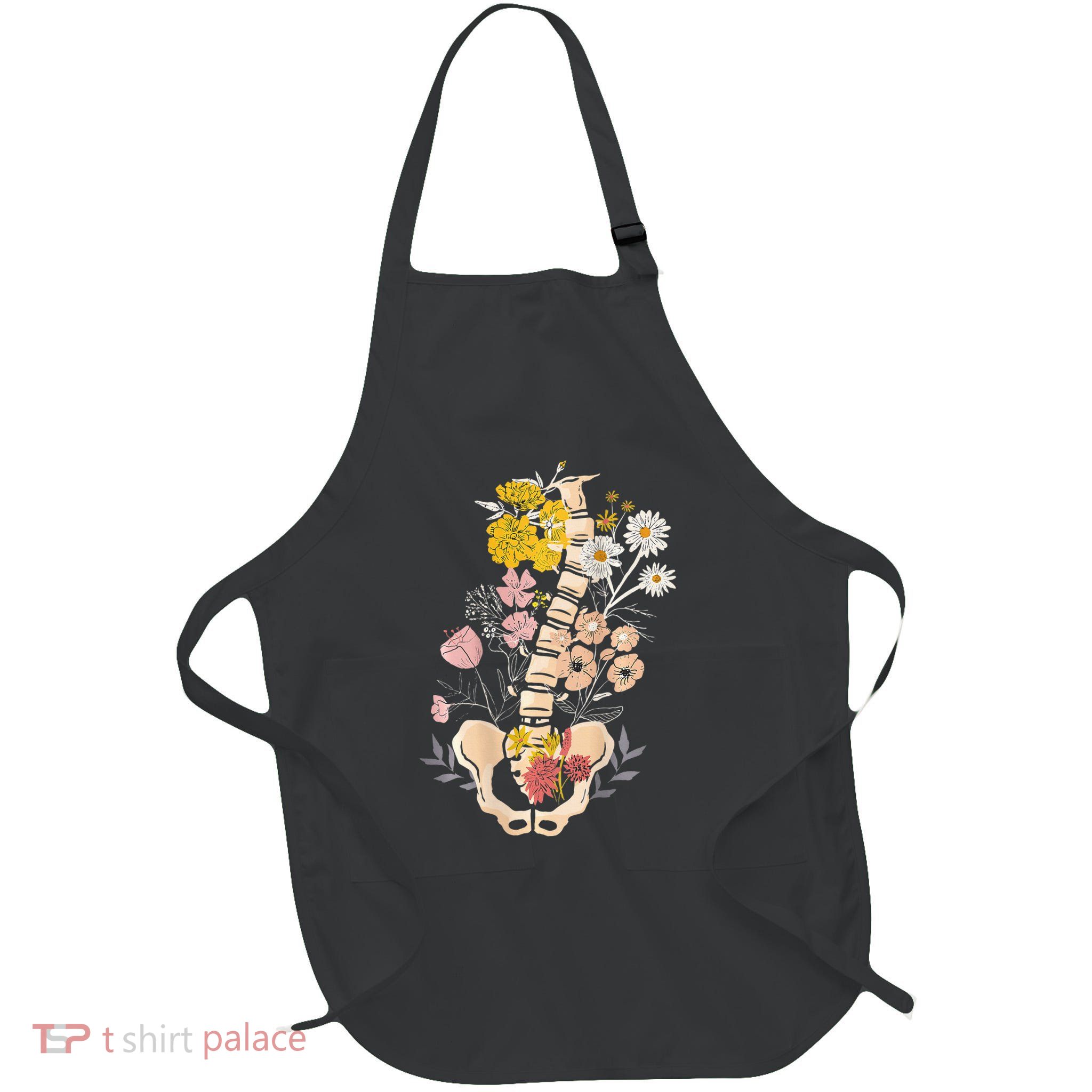 Scoliosis Awareness Spinal Fusion Back Surgery Botanical Apron