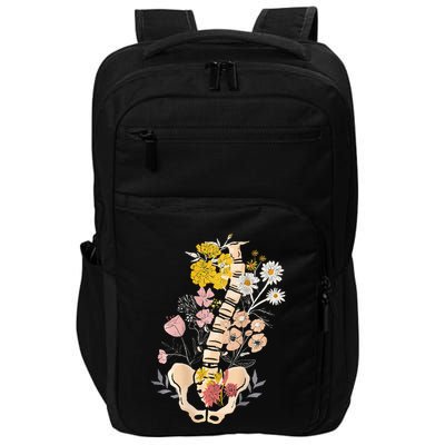 Scoliosis Awareness Spinal Fusion Back Surgery Botanical Impact Tech Backpack