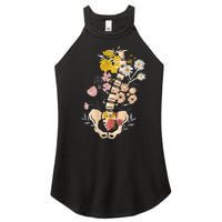 Scoliosis Awareness Spinal Fusion Back Surgery Botanical Women's Perfect Tri Rocker Tank