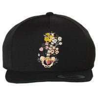 Scoliosis Awareness Spinal Fusion Back Surgery Botanical Wool Snapback Cap