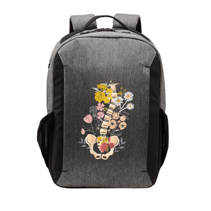 Scoliosis Awareness Spinal Fusion Back Surgery Botanical Vector Backpack