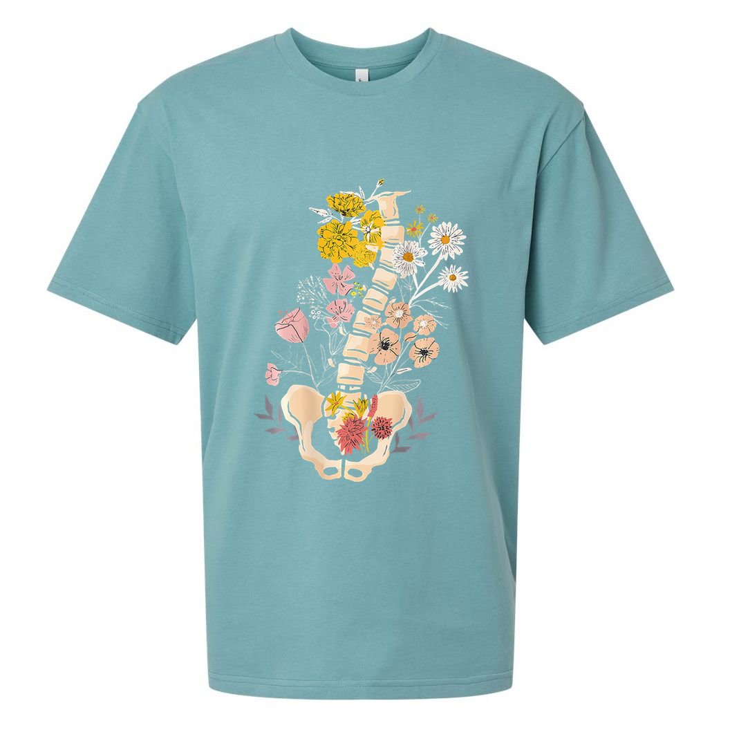 Scoliosis Awareness Spinal Fusion Back Surgery Botanical Sueded Cloud Jersey T-Shirt