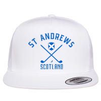 St. Andrews Scotland Golf Flat Bill Trucker Hat