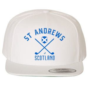 St. Andrews Scotland Golf Wool Snapback Cap