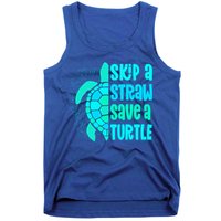 Skip A Straw Save A Turtle Sea Turtle And Cute Gift Tank Top