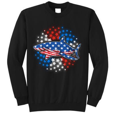Stars And Stripes USA American Flag Shark Sweatshirt