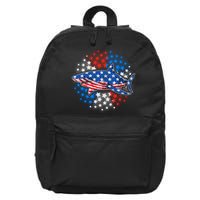 Stars And Stripes USA American Flag Shark 16 in Basic Backpack