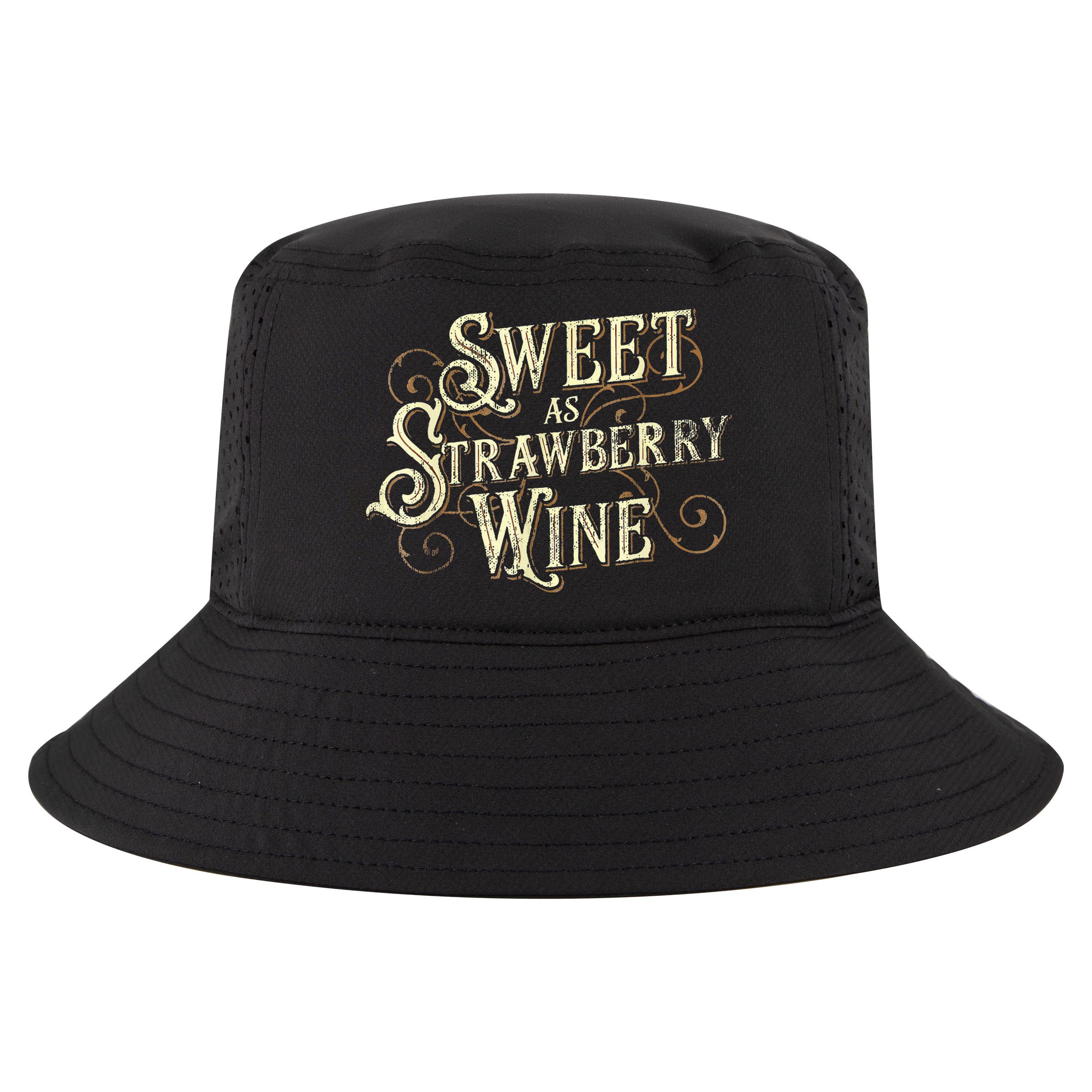 Sweet As Strawberry Wine Ladies Designer Country Cool Comfort Performance Bucket Hat