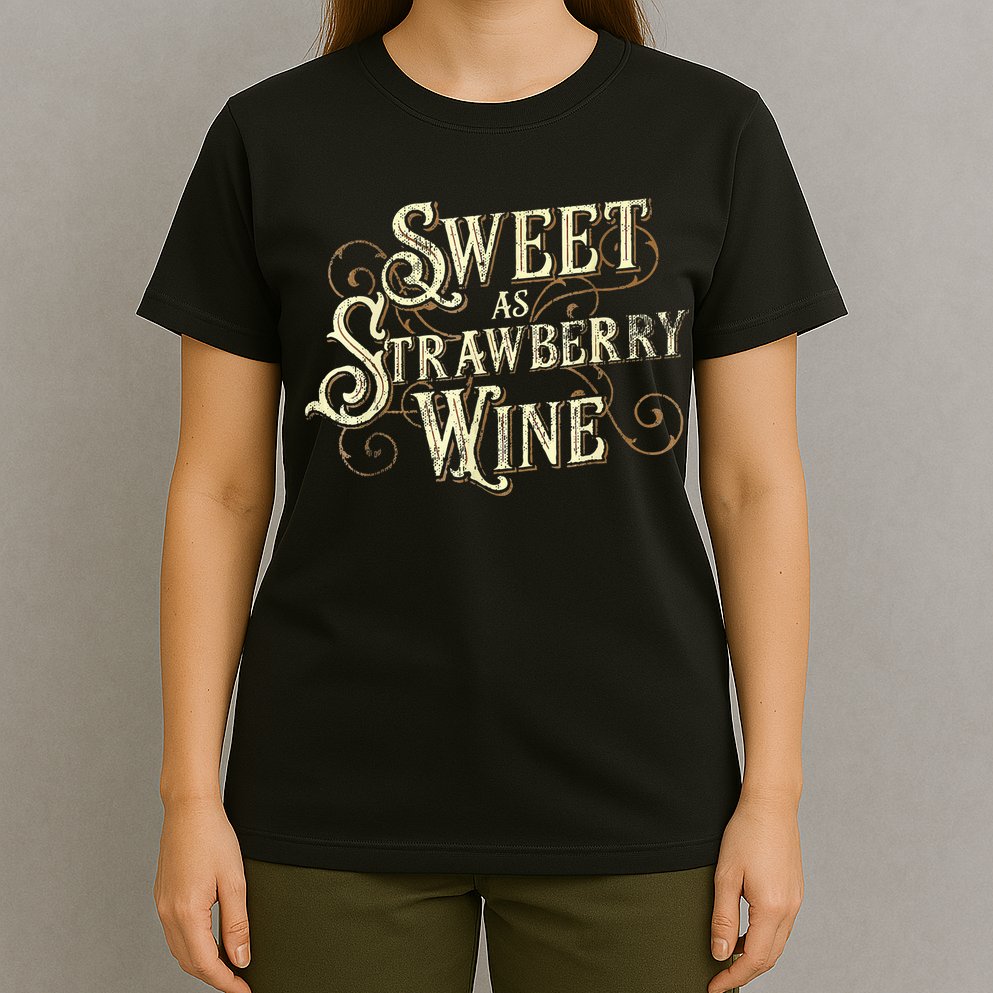 Sweet As Strawberry Wine Ladies Designer Country T-Shirt