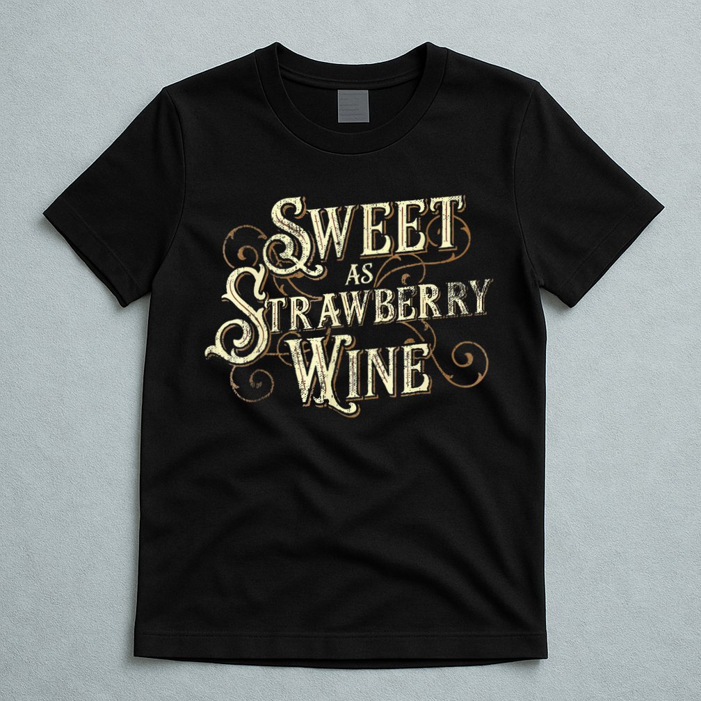 Sweet As Strawberry Wine Ladies Designer Country T-Shirt