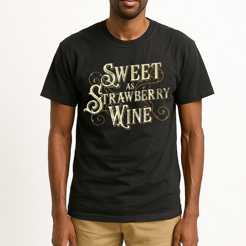 Sweet As Strawberry Wine Ladies Designer Country Tall T-Shirt