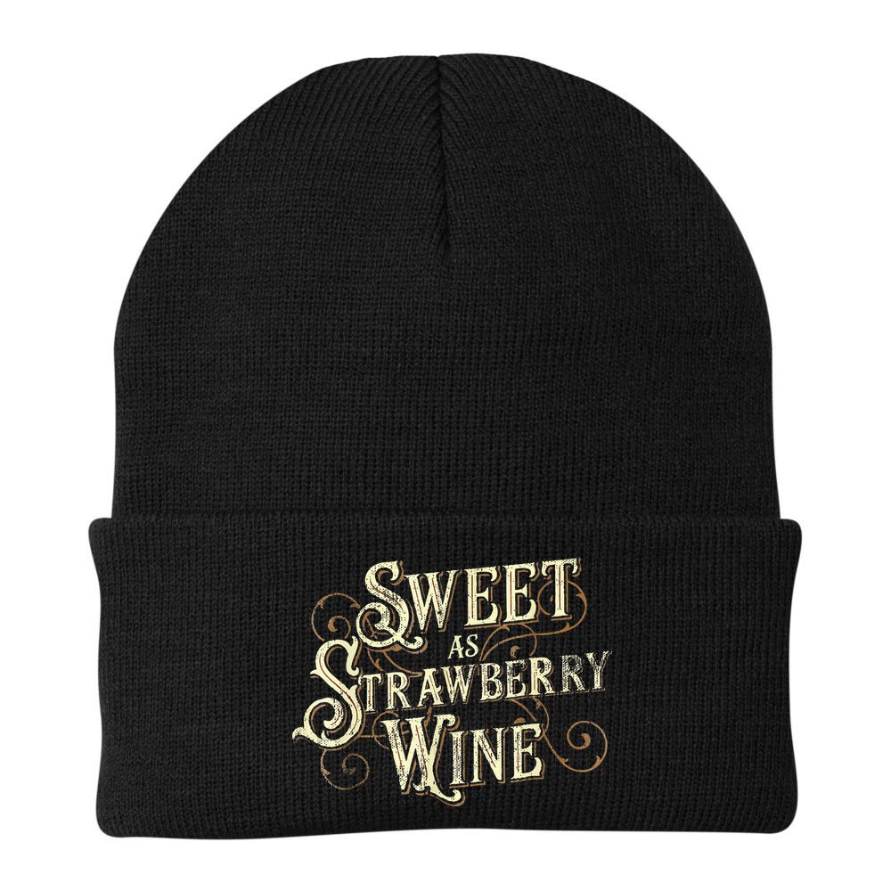 Sweet As Strawberry Wine Ladies Designer Country Beanie