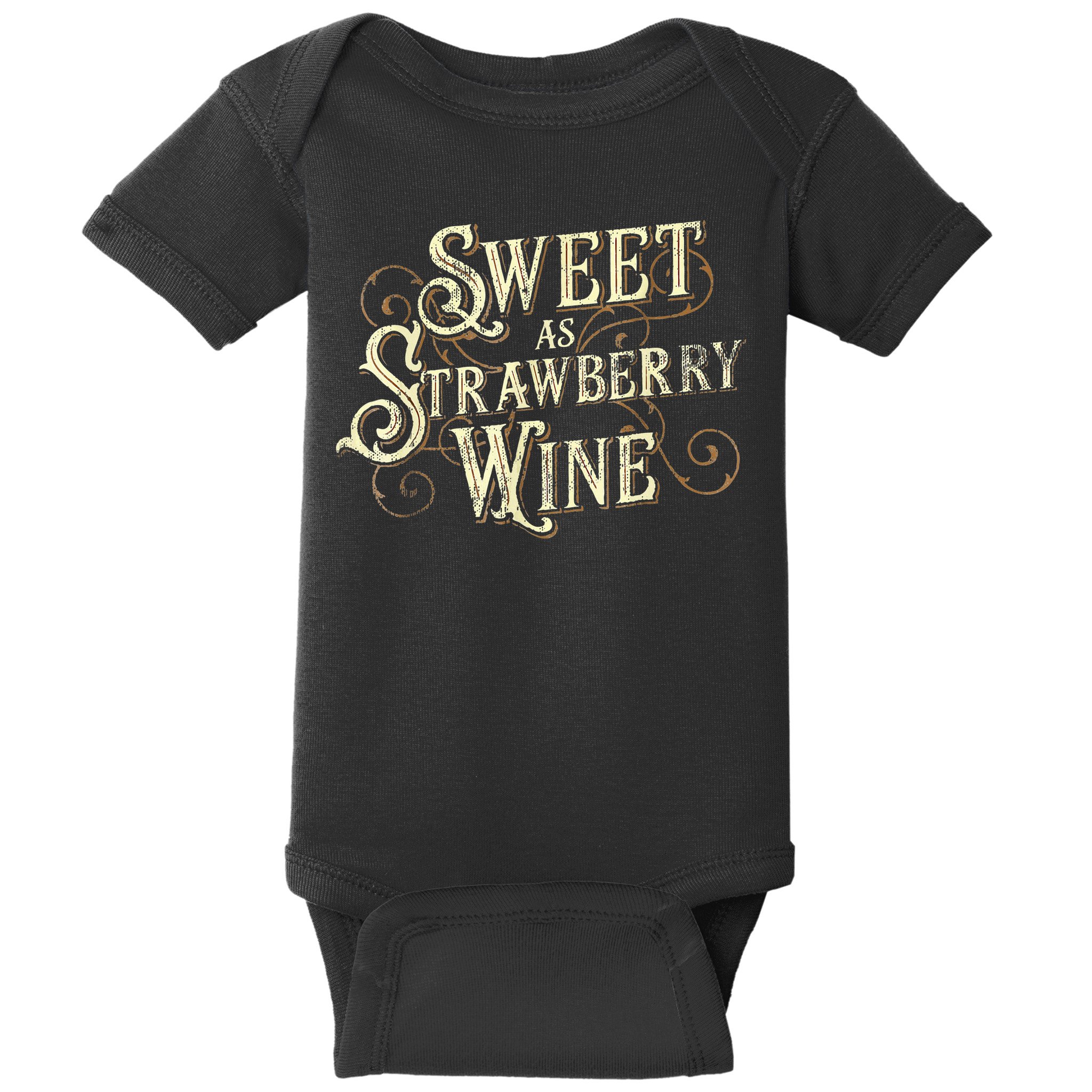 Sweet As Strawberry Wine Ladies Designer Country Baby Bodysuit