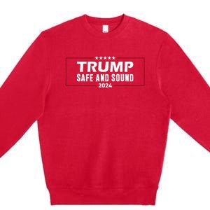 Safe And Sound Trump 2024 Premium Crewneck Sweatshirt