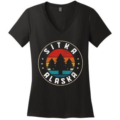 Sitka Alaska Women's V-Neck T-Shirt